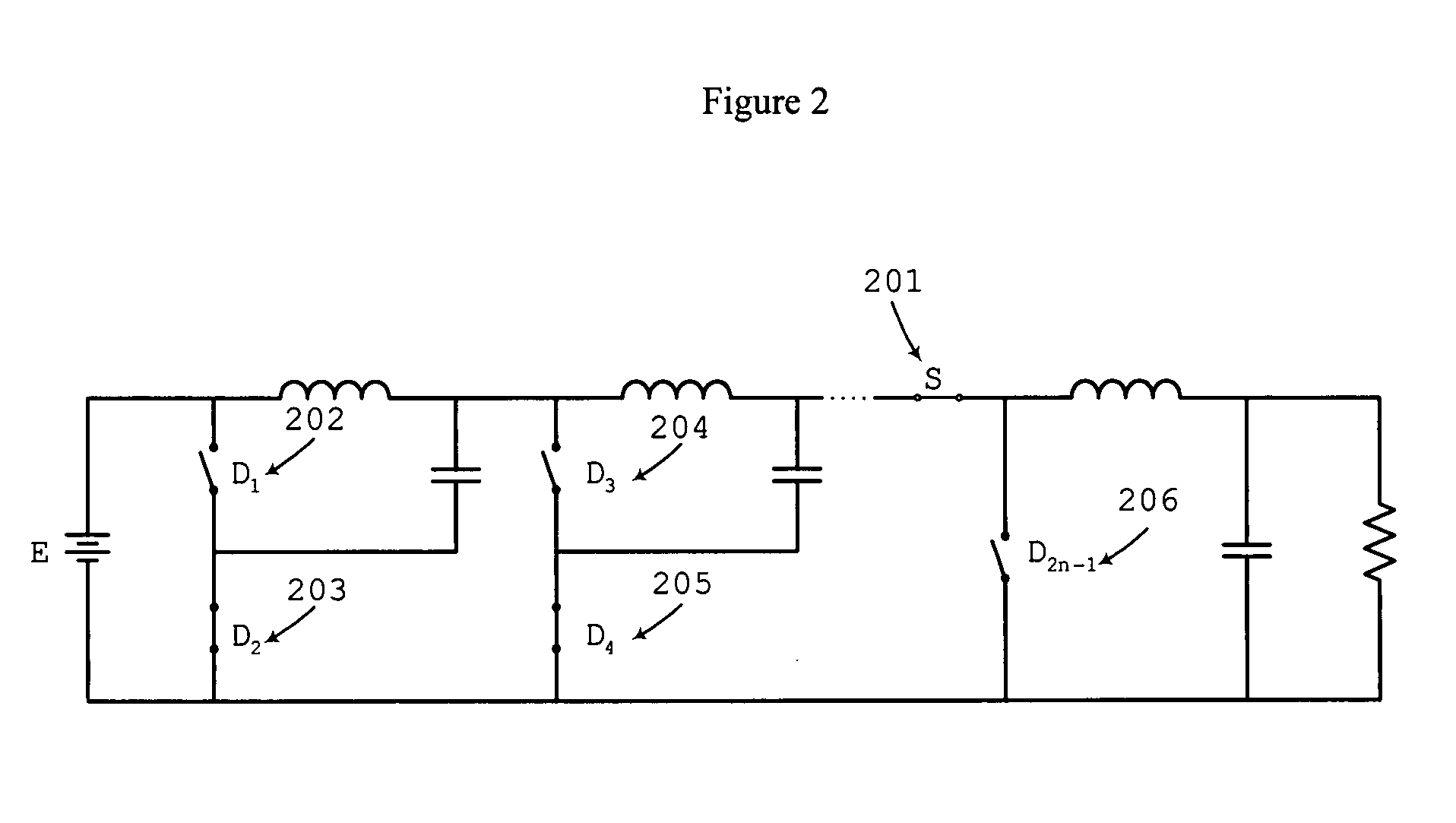 n-Buck cascade converter with single active switch