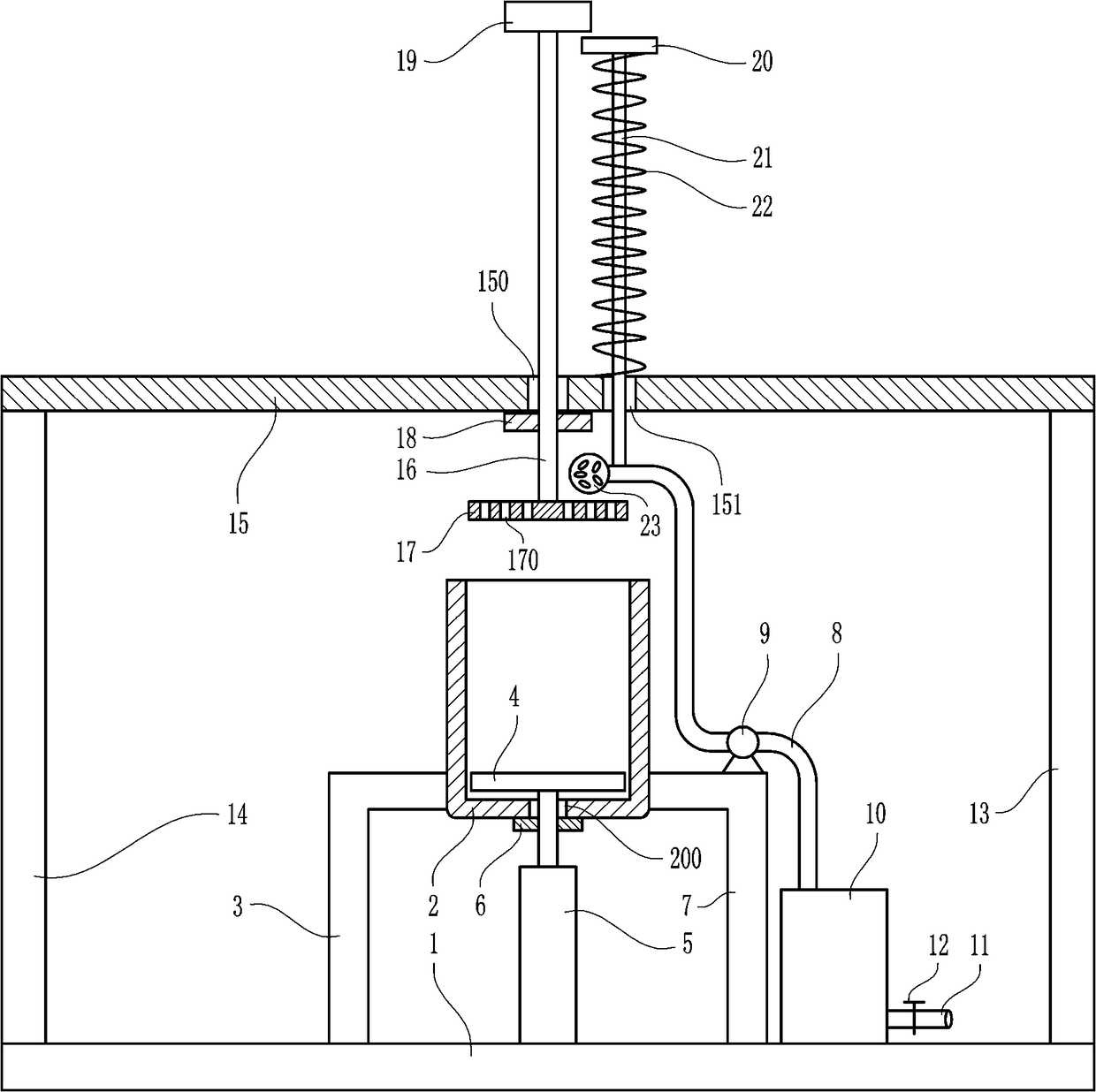 Treatment device for sewage treatment product sludge