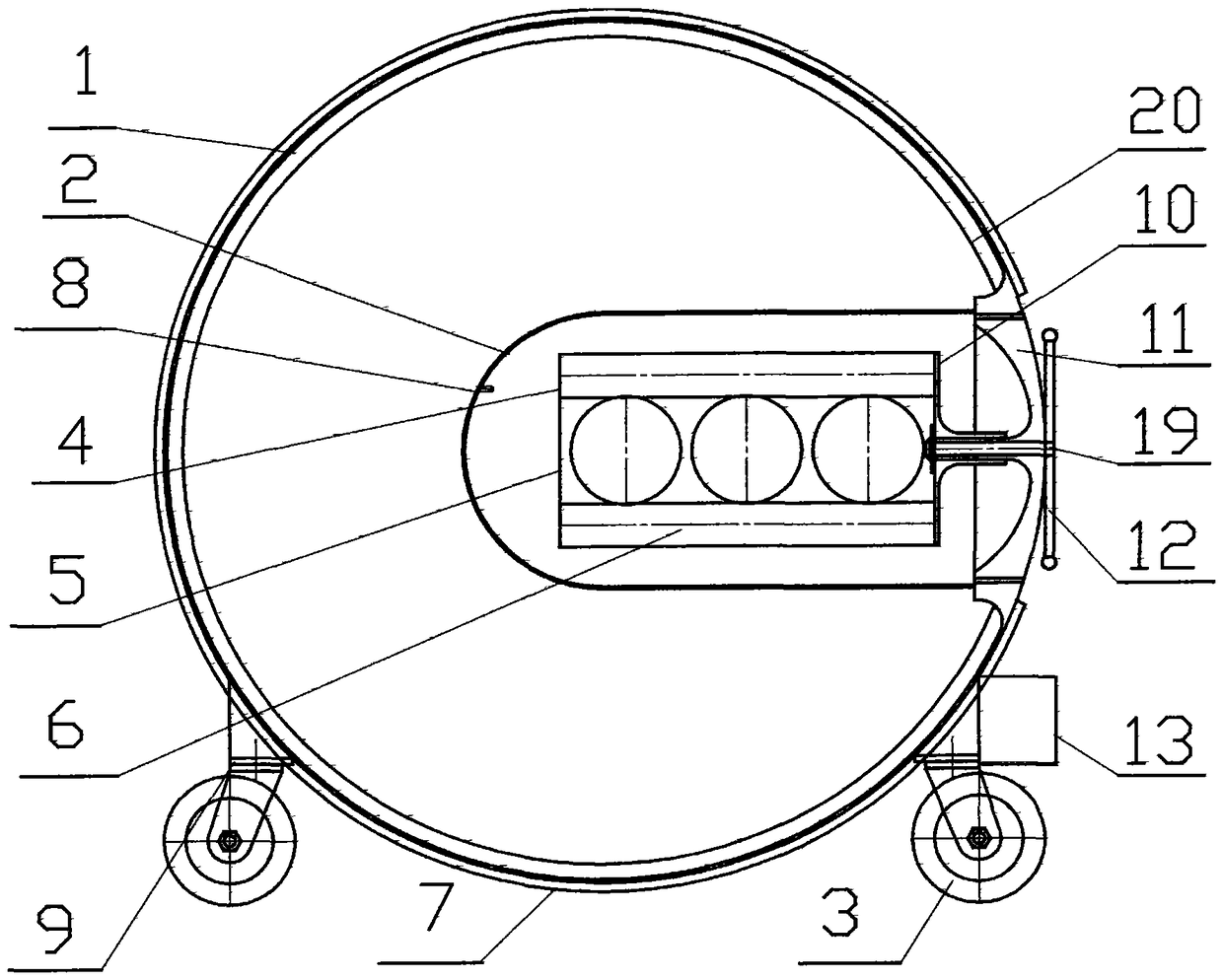 Multifunctional explosion-proof ball