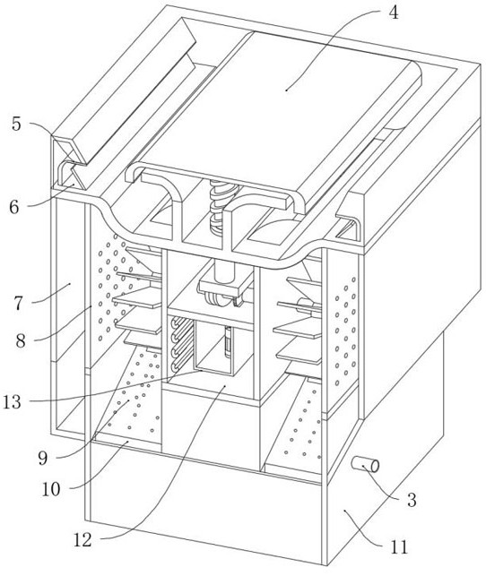 Drying device for chemical raw material processing