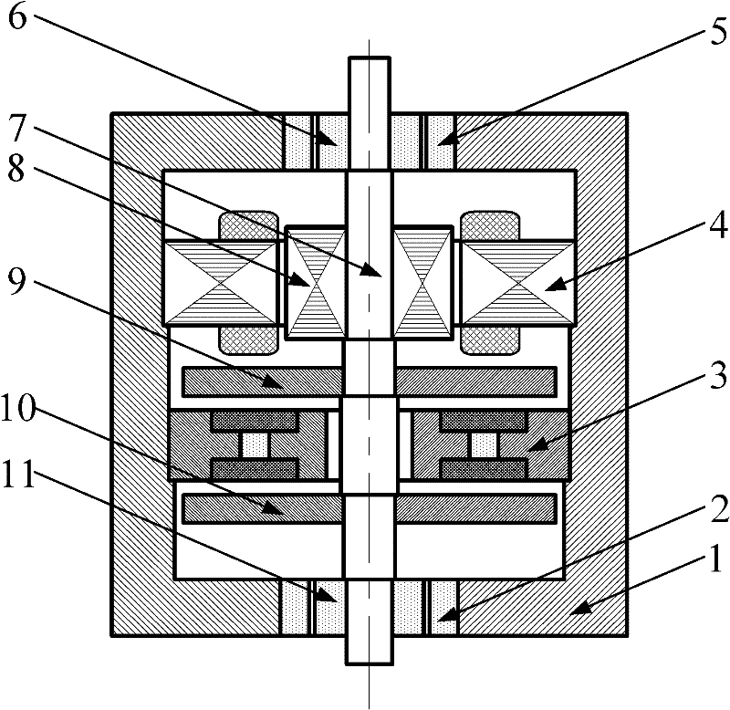 Magnetic suspension flywheel energy storage device with suspension/energy storage integrated flywheel