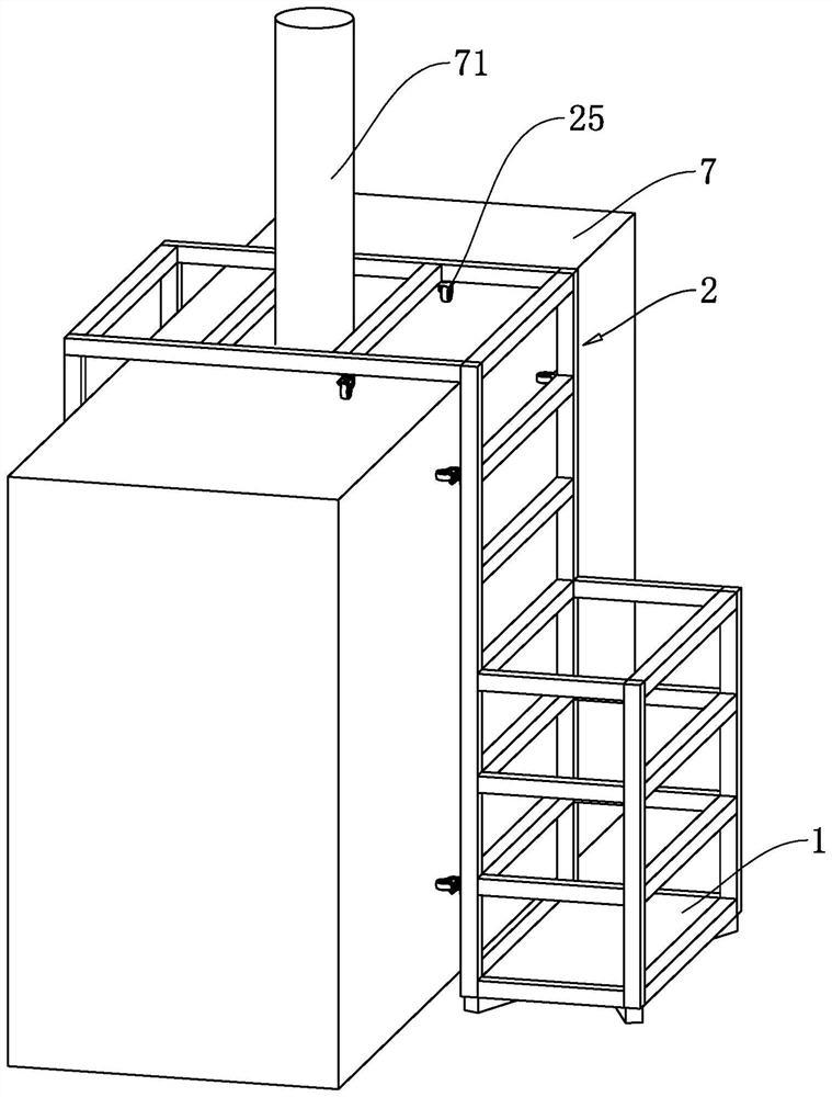 Movable hanging basket device for tied-arch bridge concrete tie bar