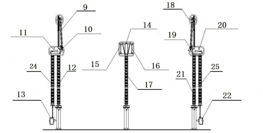 A wiring method for realizing fully automatic operation of line DC ice melting