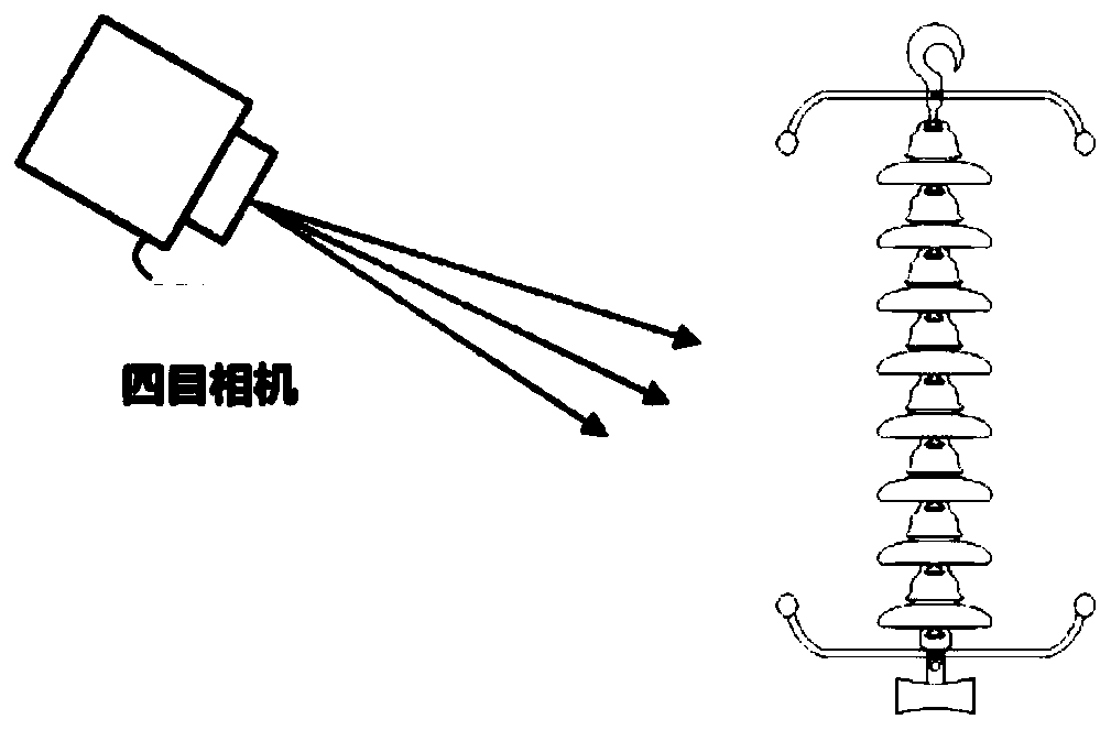 Insulator defect detection method and device for a power transmission line