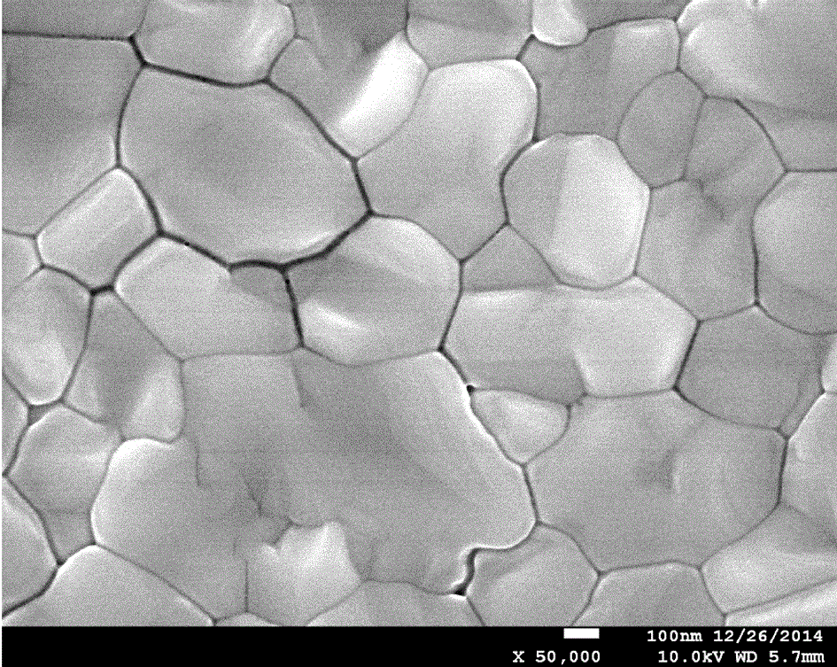 Preparation method for perovskite thin film capable of improving purity and reducing pin holes