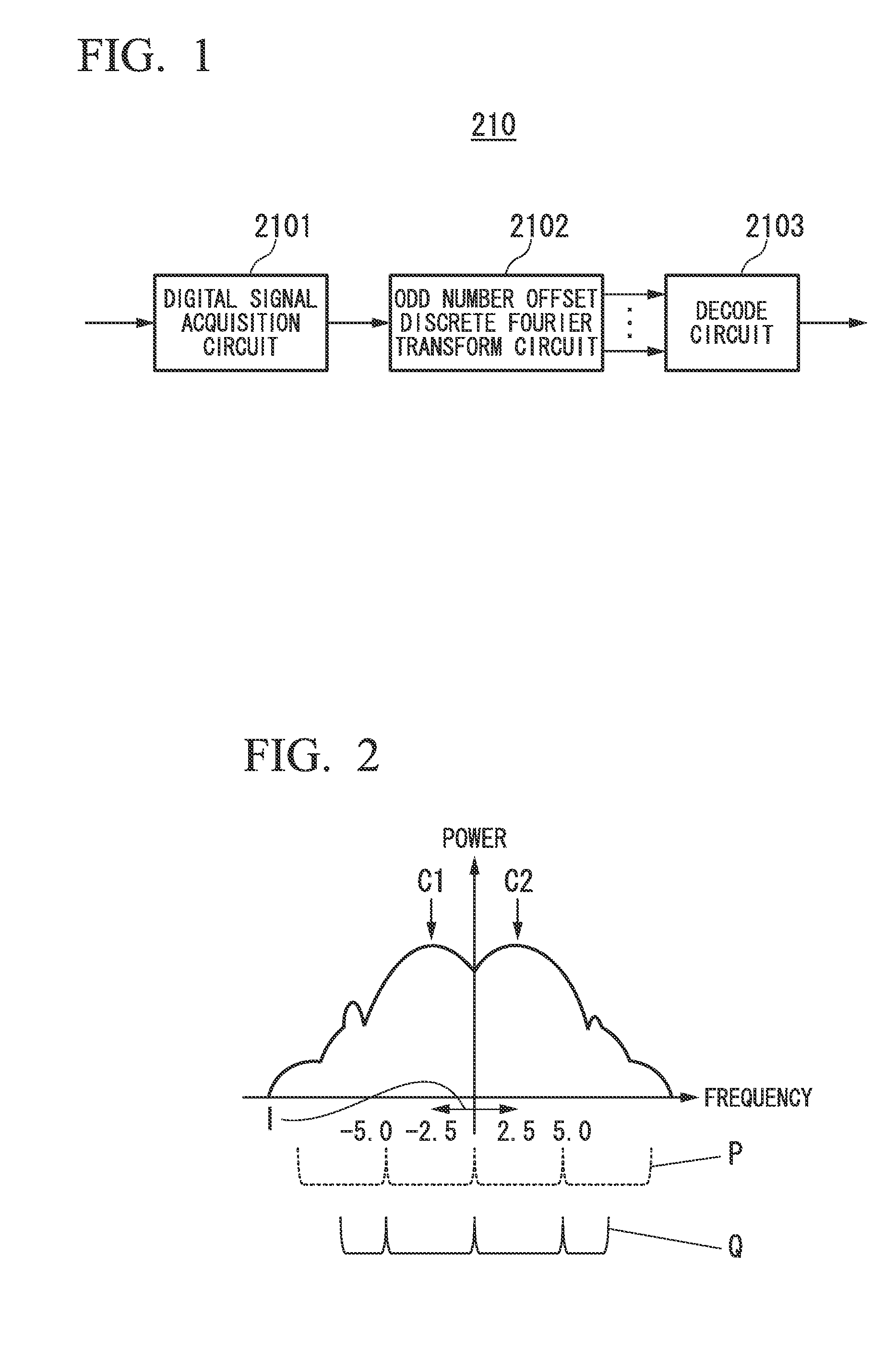 Method for receiving frequency domain multiplexed signal and device for receiving frequency domain multiplexed signal