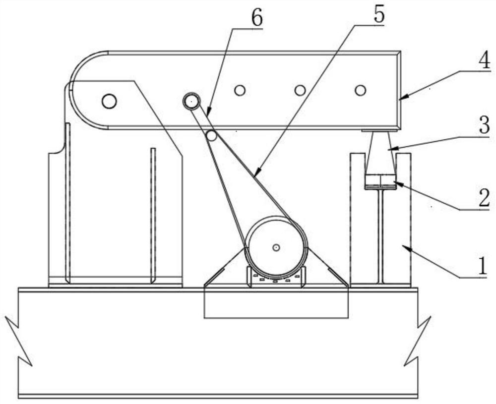 Simple and rapid inspection device for load test of balance beam for ship and use method of simple and rapid inspection device