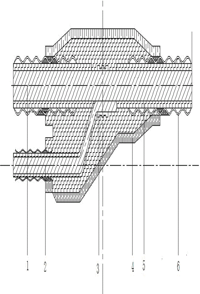 A pre-branched flexible mineral composite insulated fireproof cable and its manufacturing method