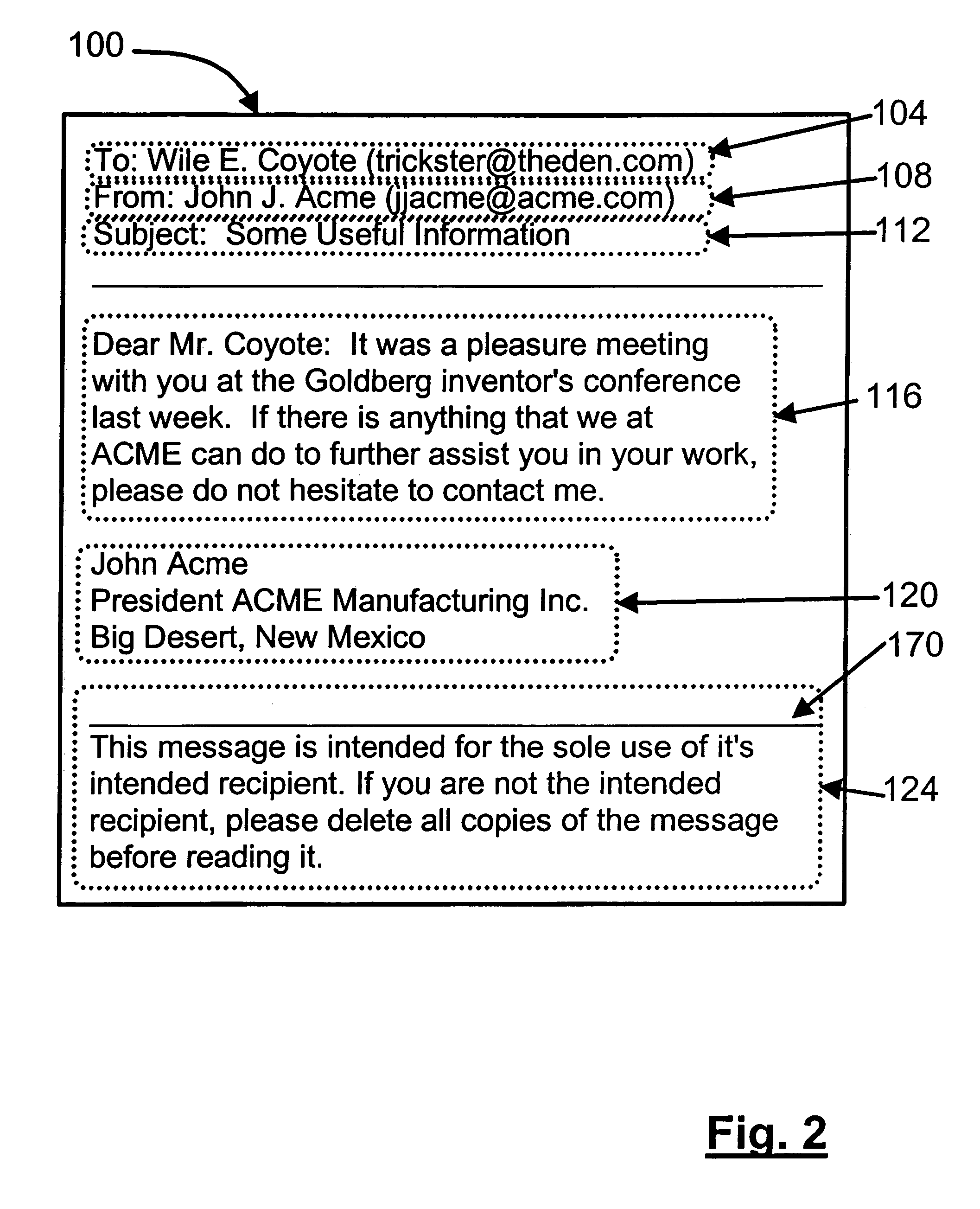 Method and system for recognizing desired email