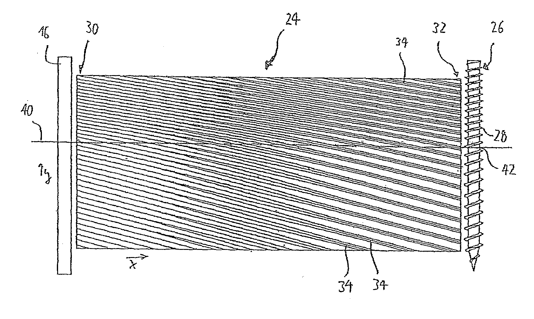 Method and Rolling Die for Producing a Screw with A Variable Thread Pitch