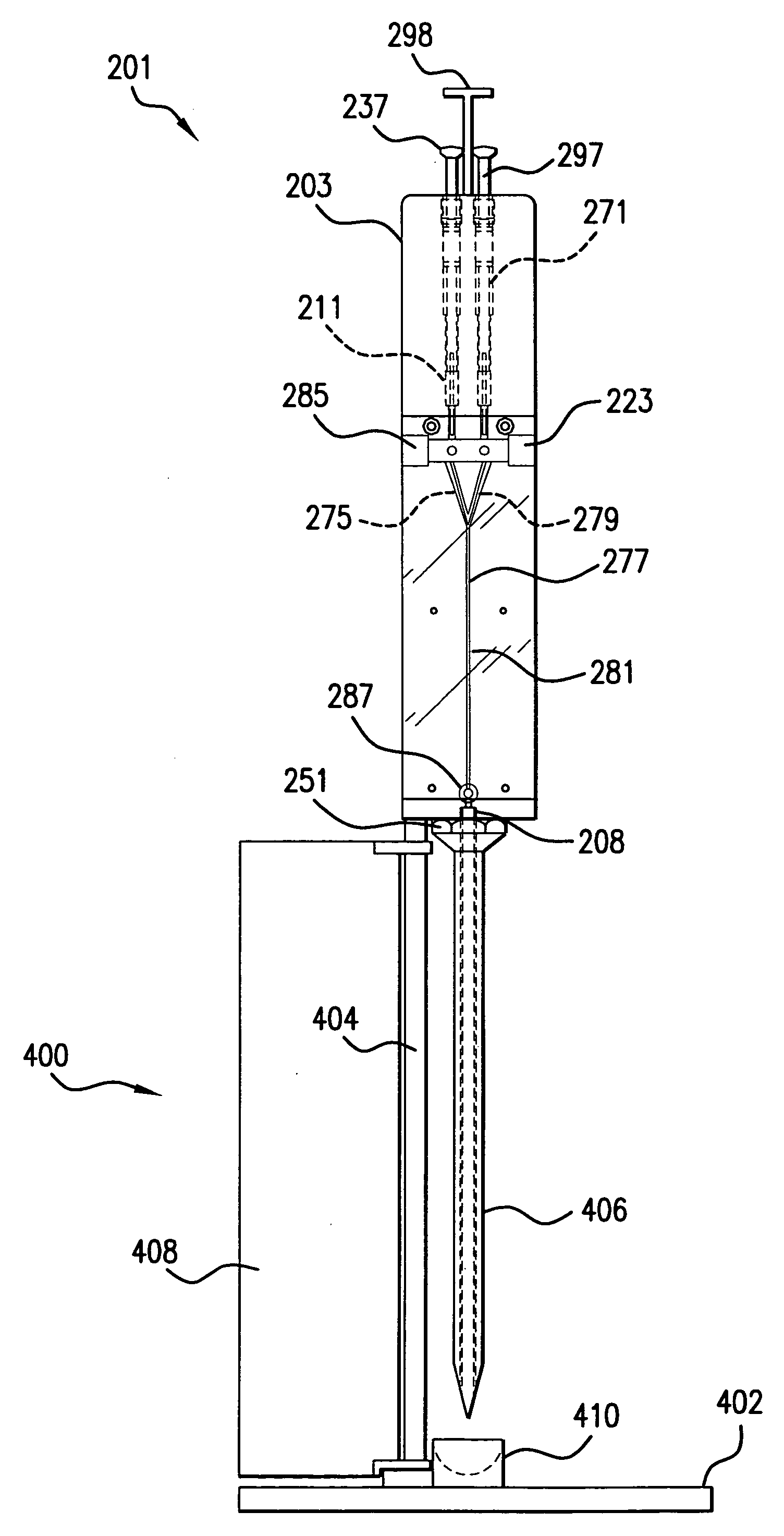 Device for loading radioactive seeds