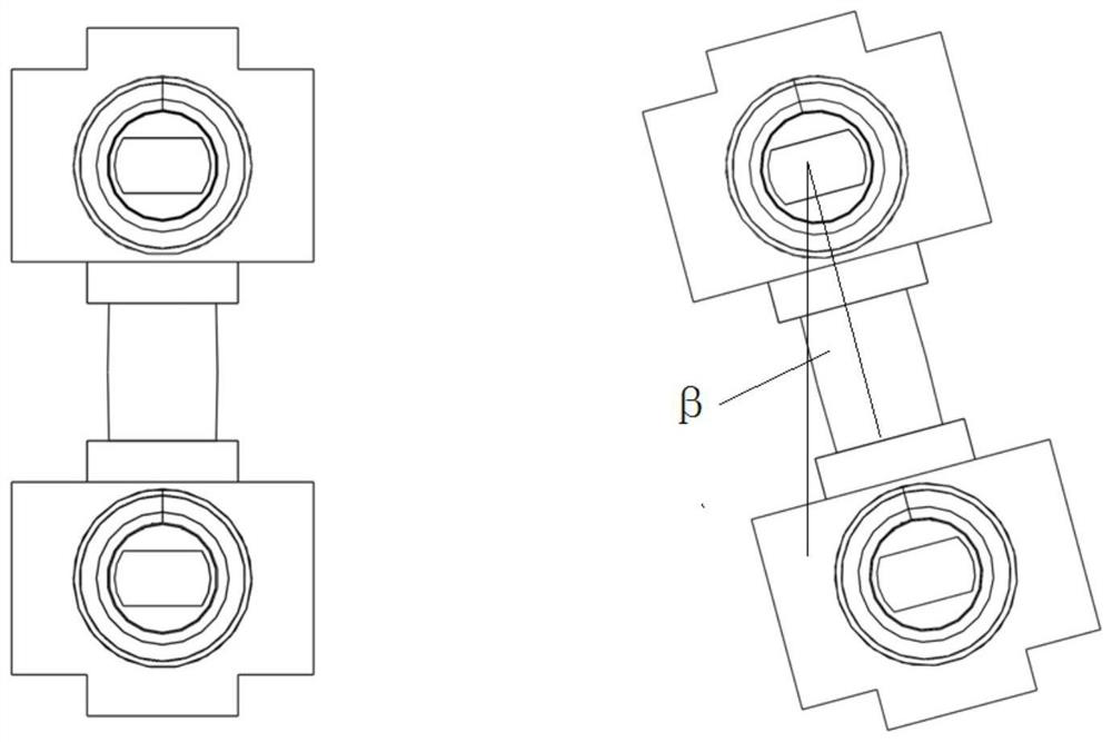 Rubber joint three-way fatigue test device based on pull rod