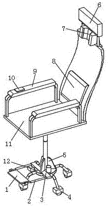 Office chair with massage function