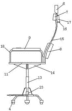 Office chair with massage function