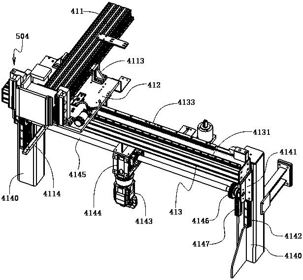 Turnover type refrigerator liner double-vertical edge angle line substep riveting mechanism