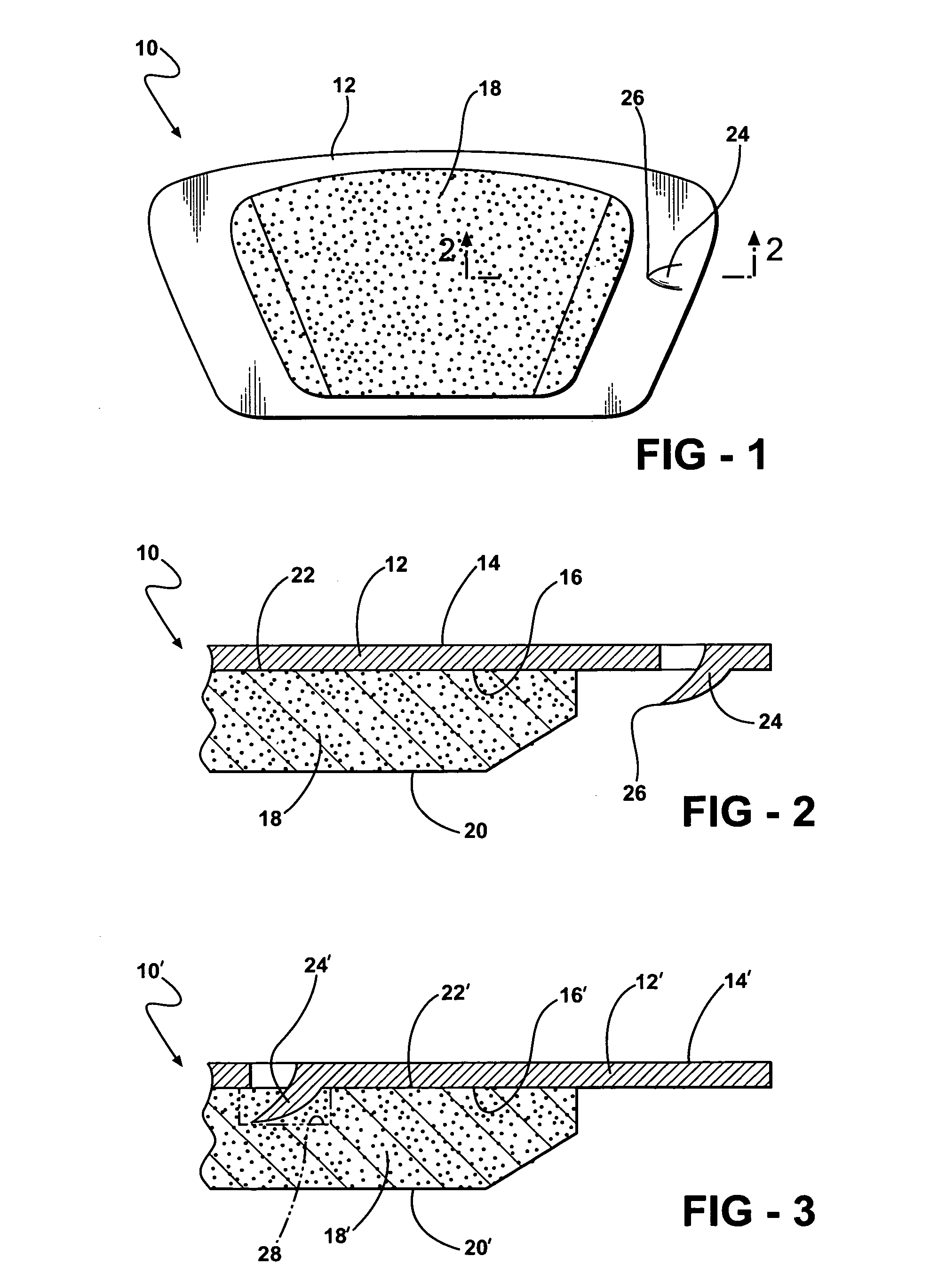 Brake element having integrated wear sensor