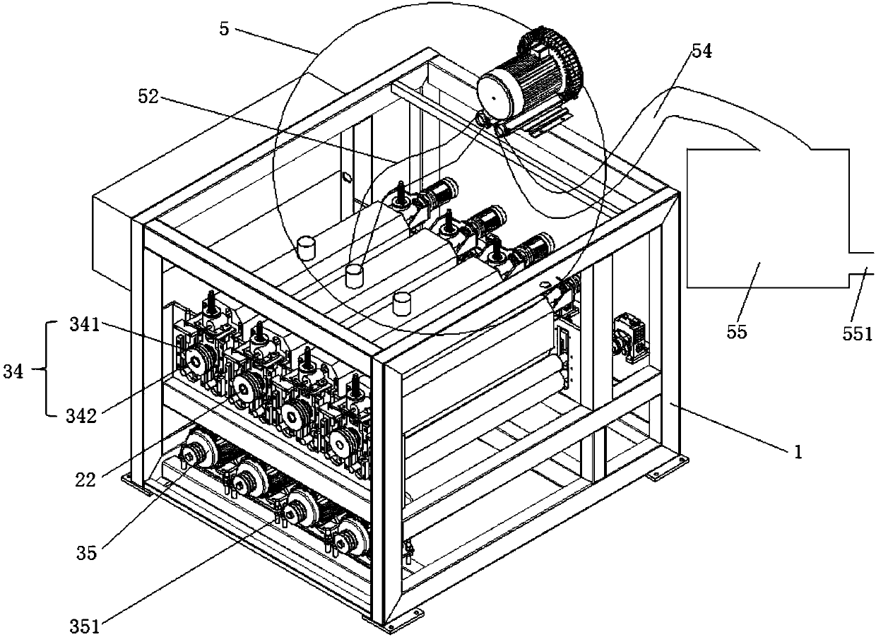 A sheet metal wire drawing machine