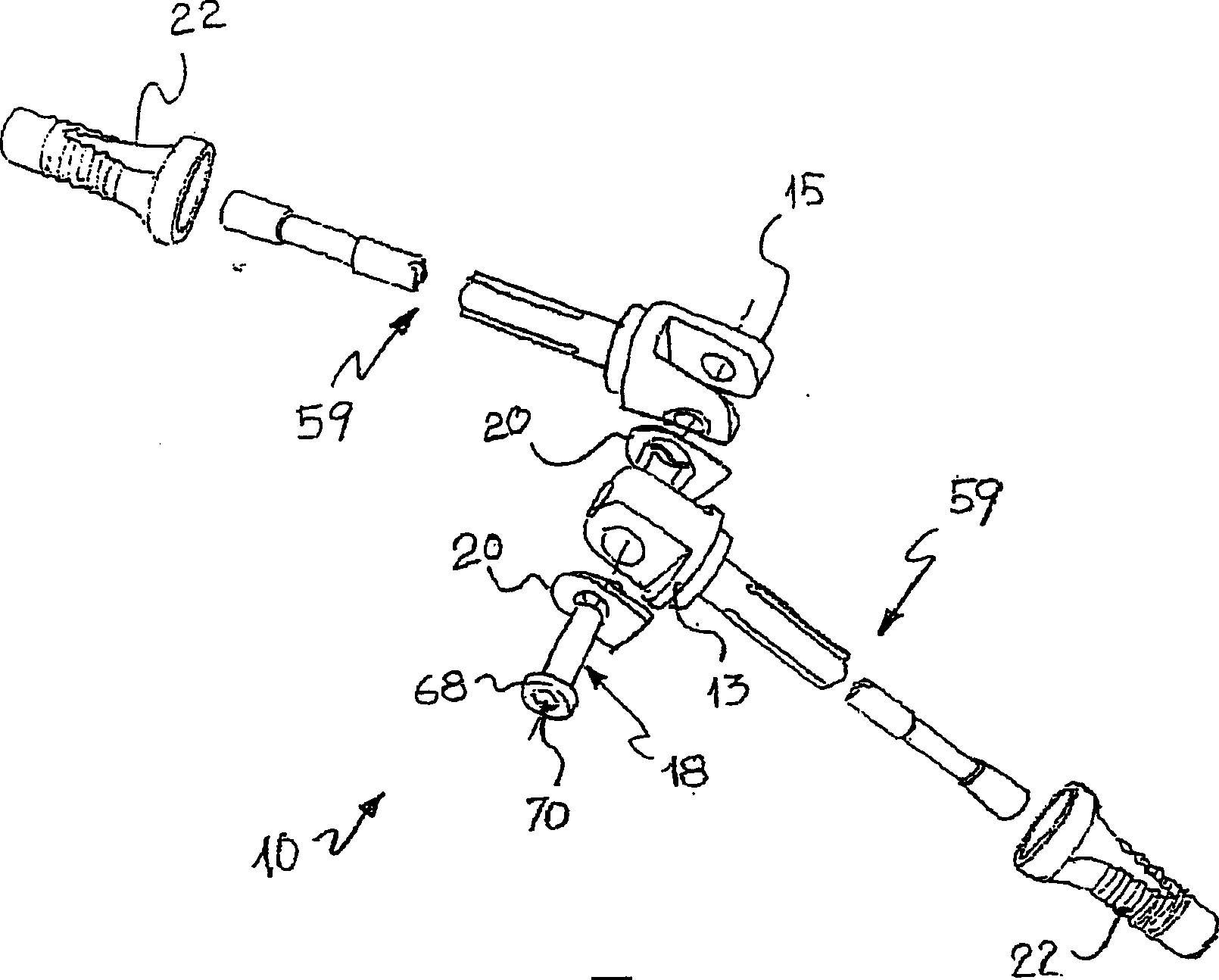 Articular prosthesis for metacarpus-phalangeal or interphalangeal use