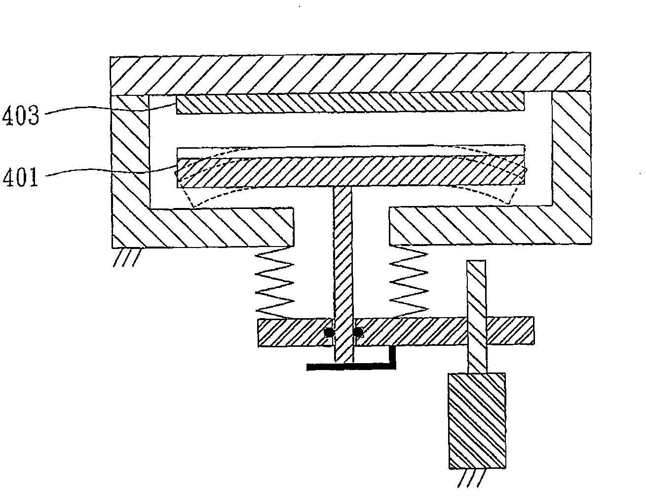 Device for positioning and supporting base of vacuum equipment