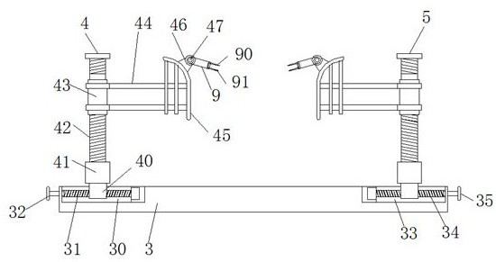 Posterior cranium distraction and drainage device for neurosurgery department