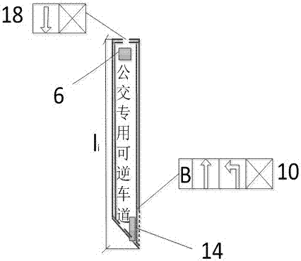 Bus priority signal control system and method based on reversible lanes at intersection