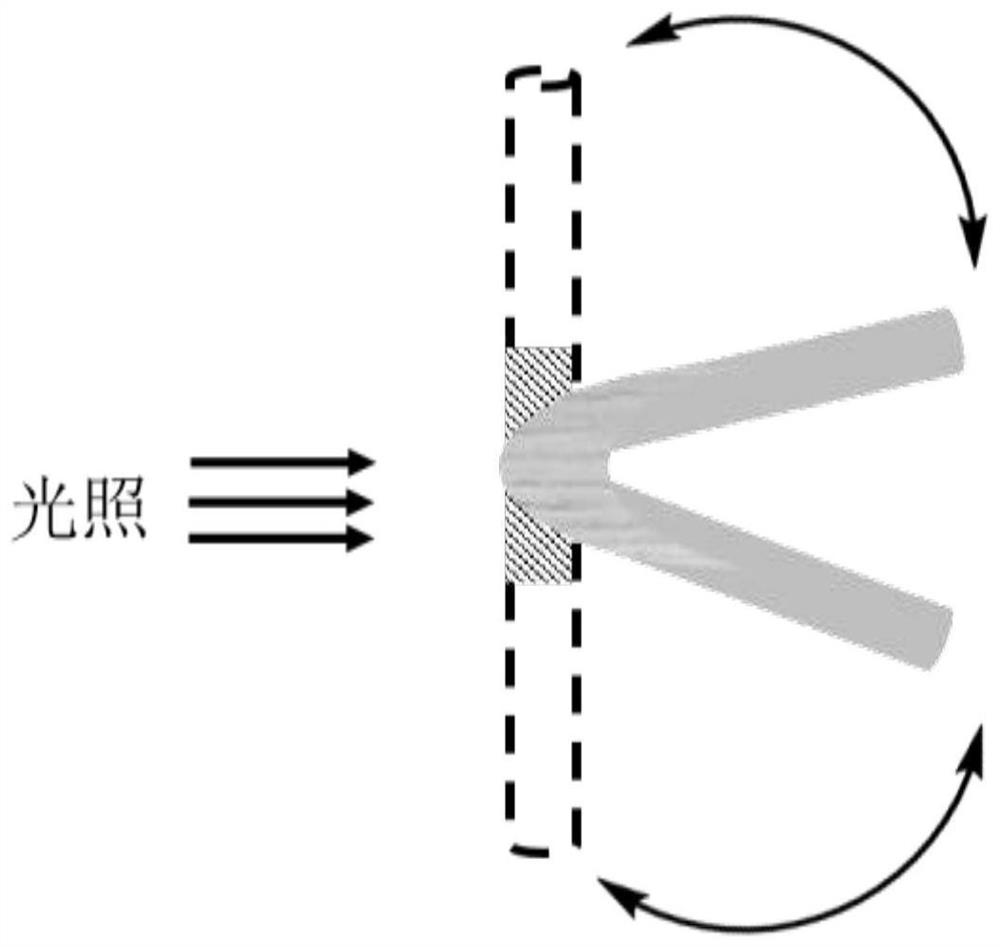 A light-driven flexible film based on salicylaldehyde Schiff base, its preparation method and application