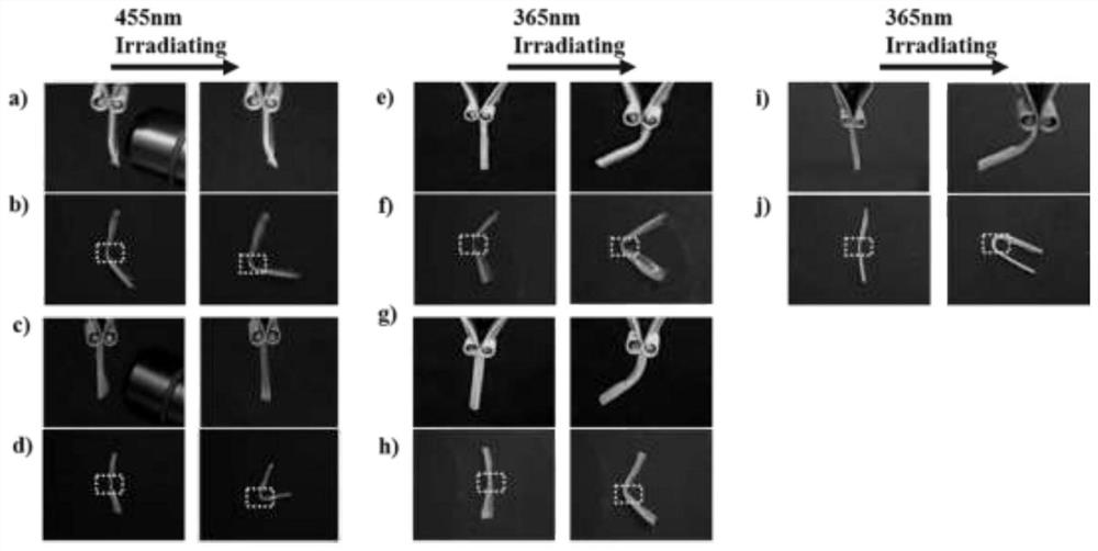 A light-driven flexible film based on salicylaldehyde Schiff base, its preparation method and application