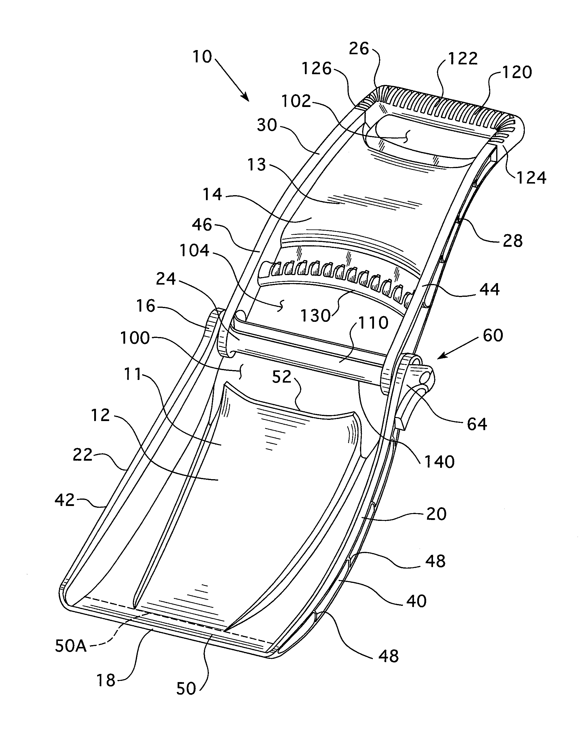 Folding snow shovel