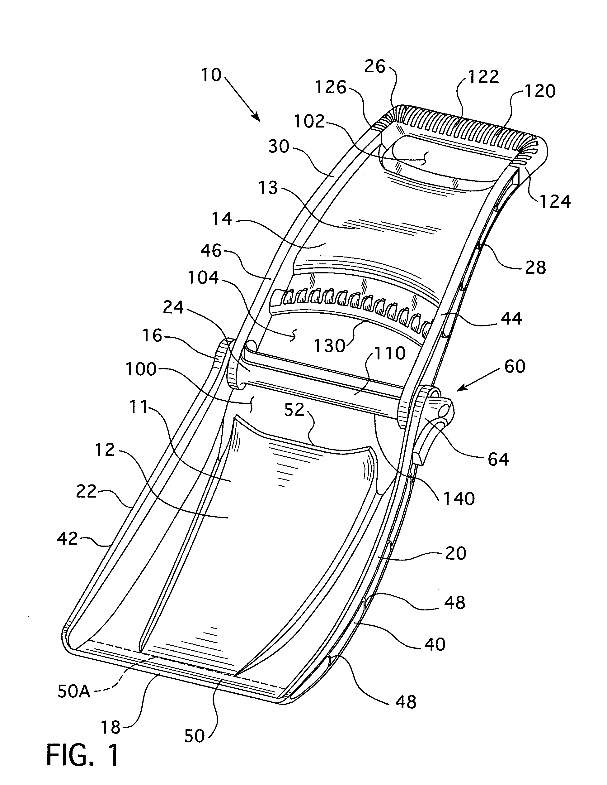 Folding snow shovel