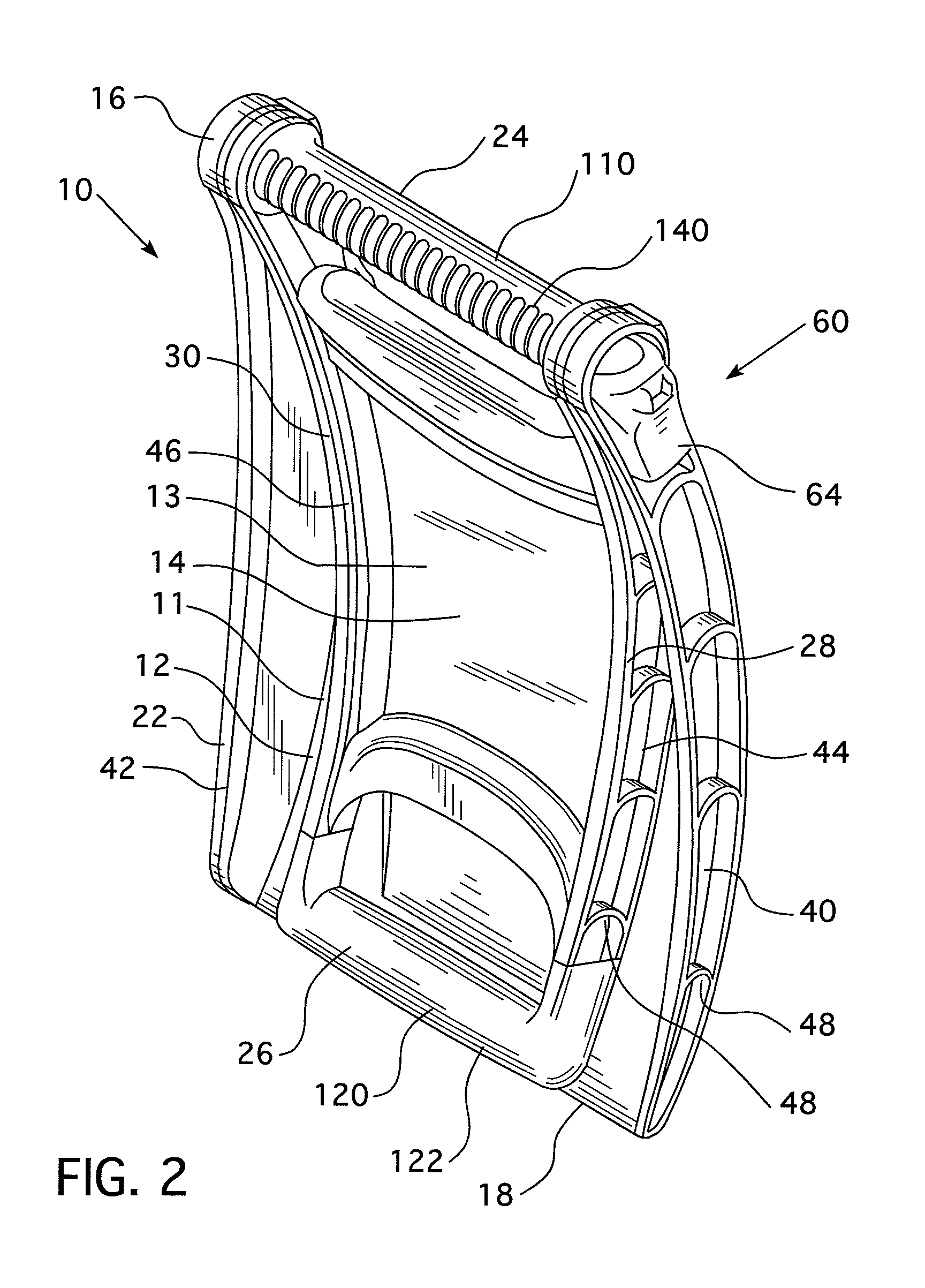 Folding snow shovel