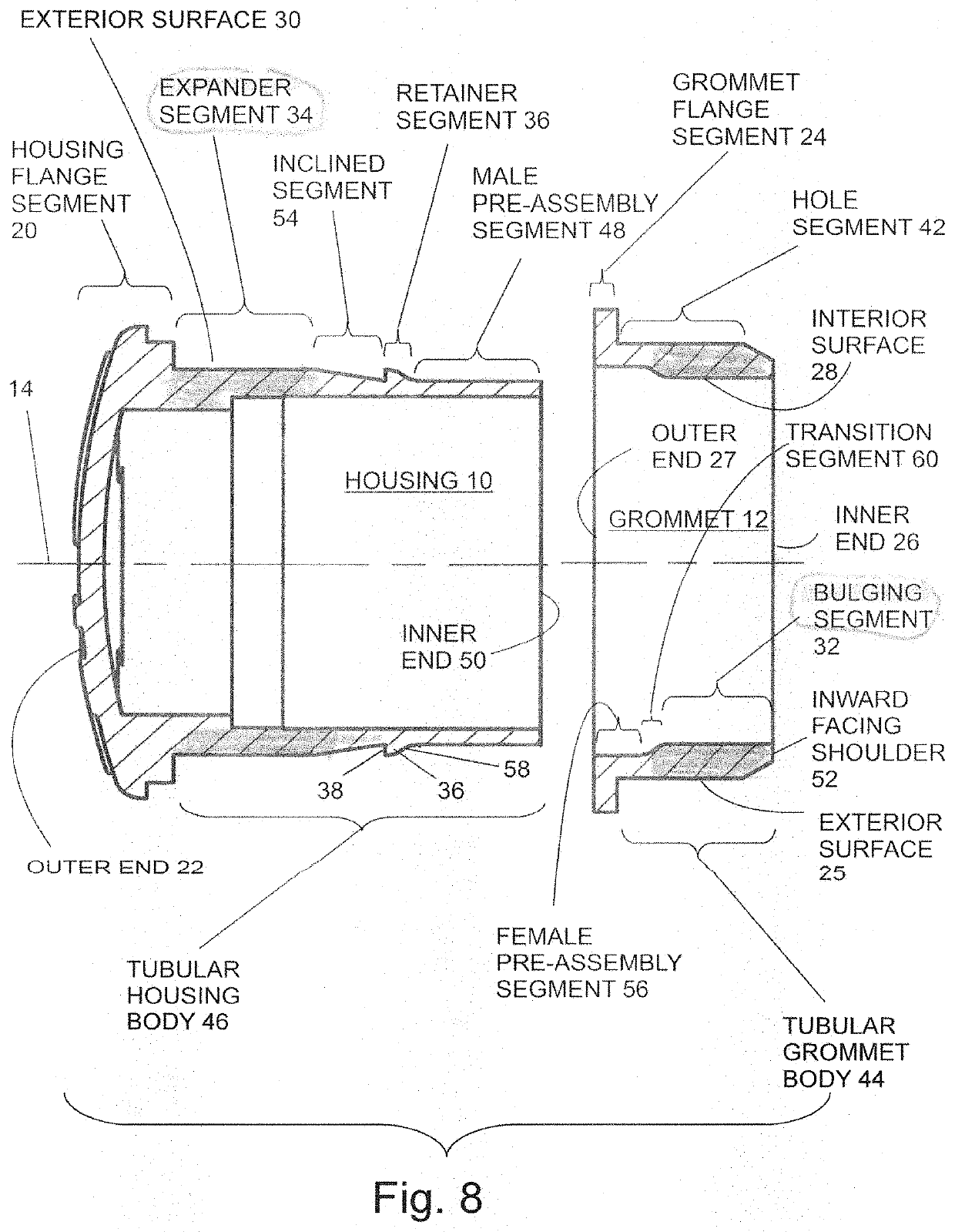 Panel mount for mounting signalling and control devices on control panels