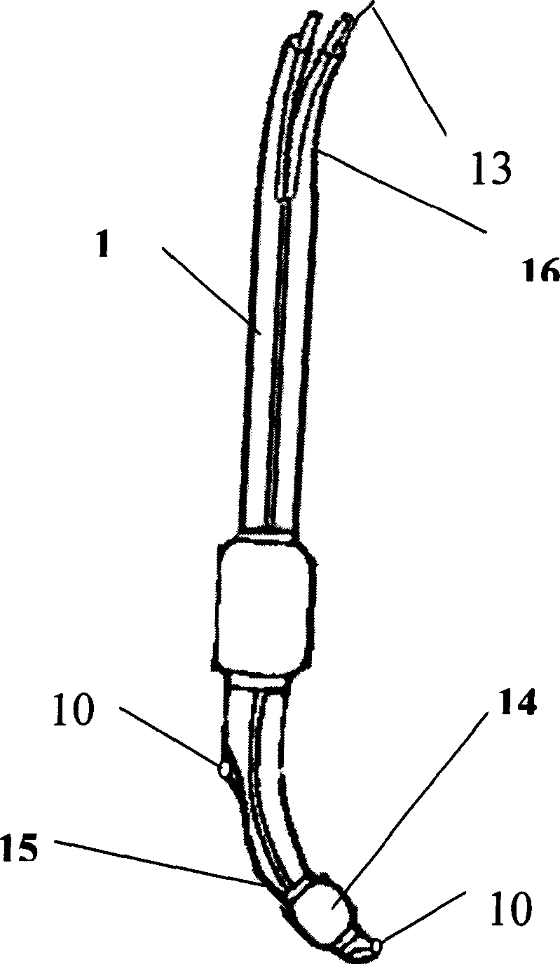 Dimesize non-traumatic monitoring system of pressure and temperature for internal envirnoment or bronchia