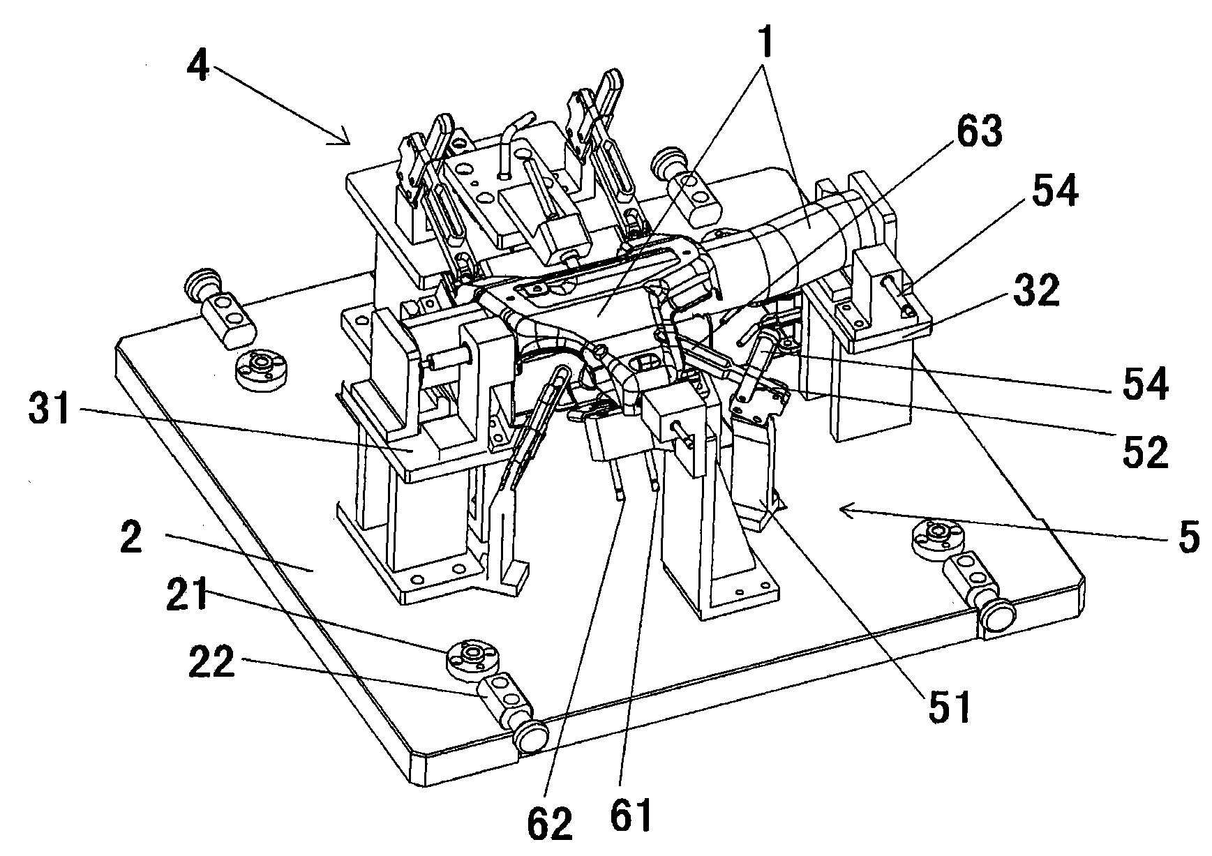 Check tool for automobile instrument panel crossbeam steering device sub-assembly