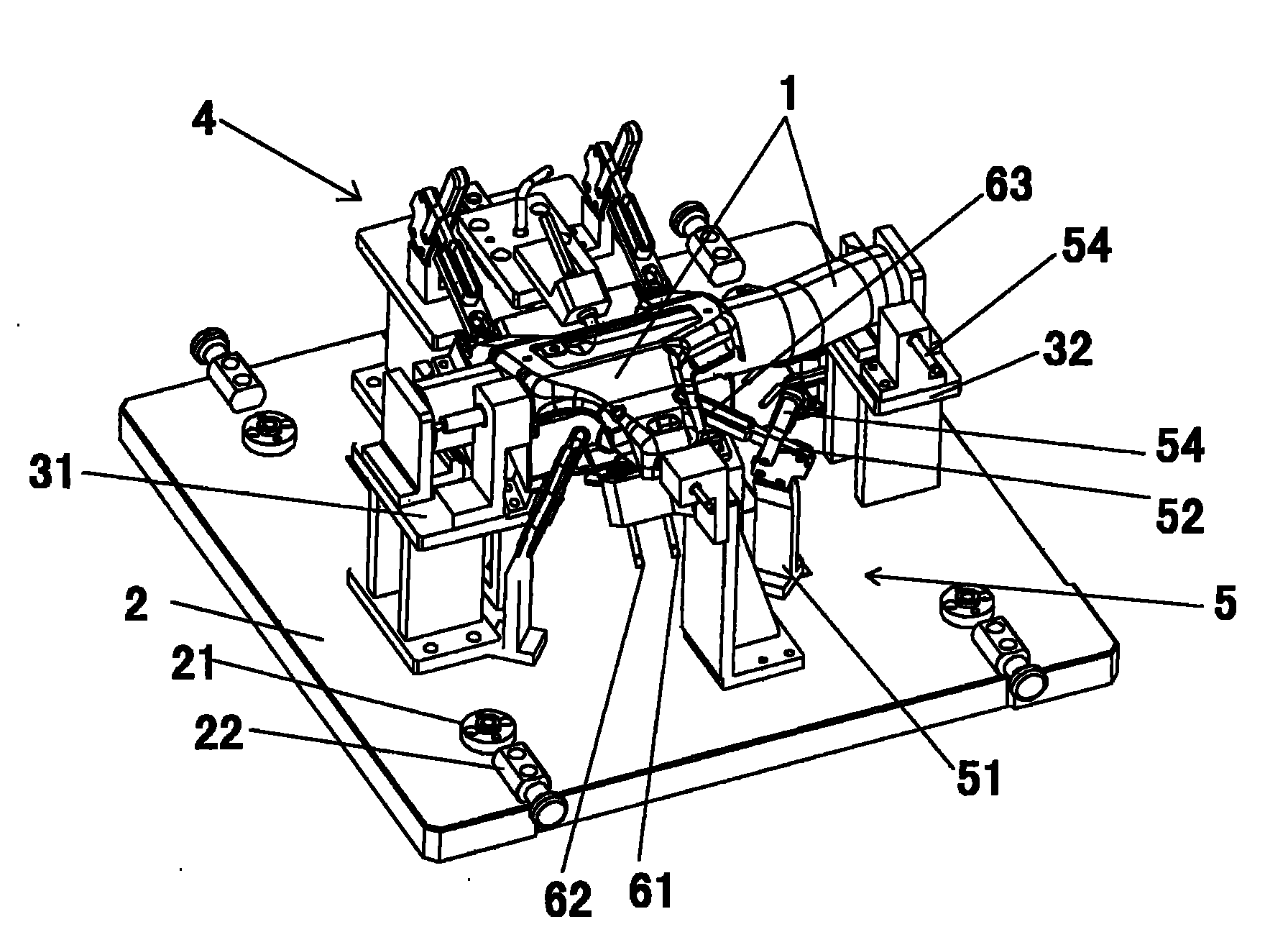 Check tool for automobile instrument panel crossbeam steering device sub-assembly