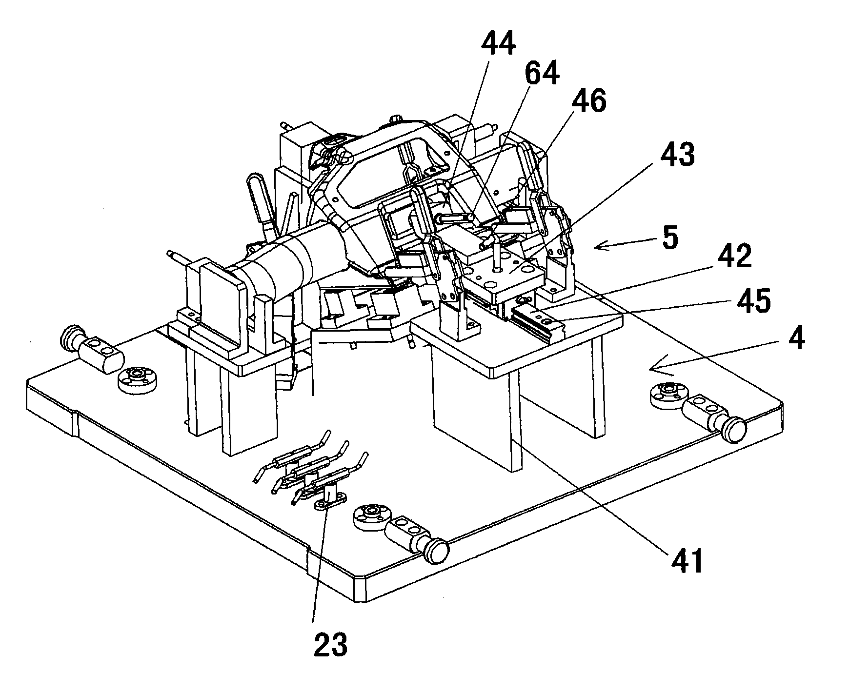 Check tool for automobile instrument panel crossbeam steering device sub-assembly