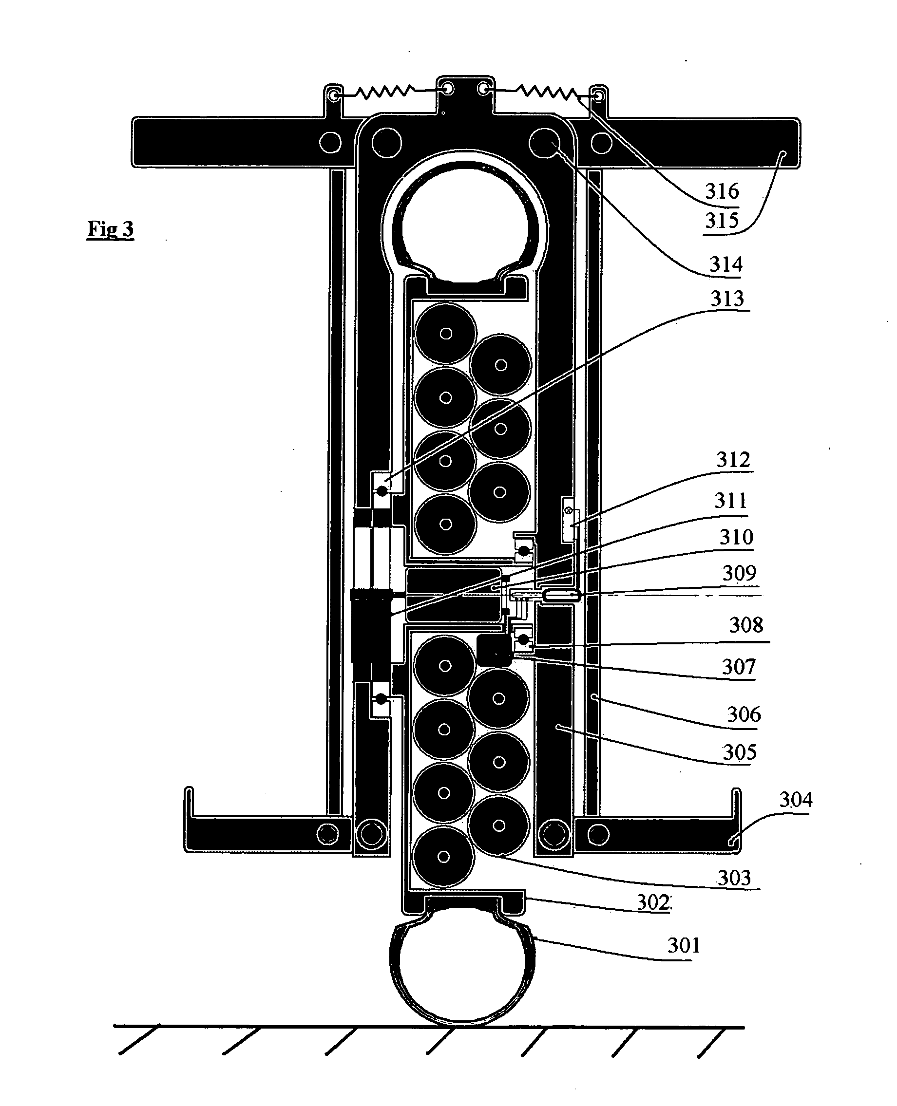 Motorized transport vehicle for a pedestrian