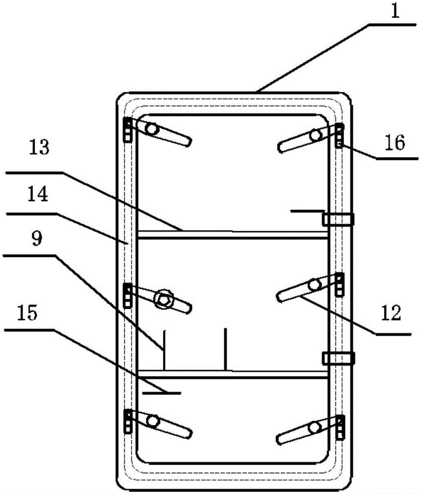 Seal cabin door with multiple anti-theft devices