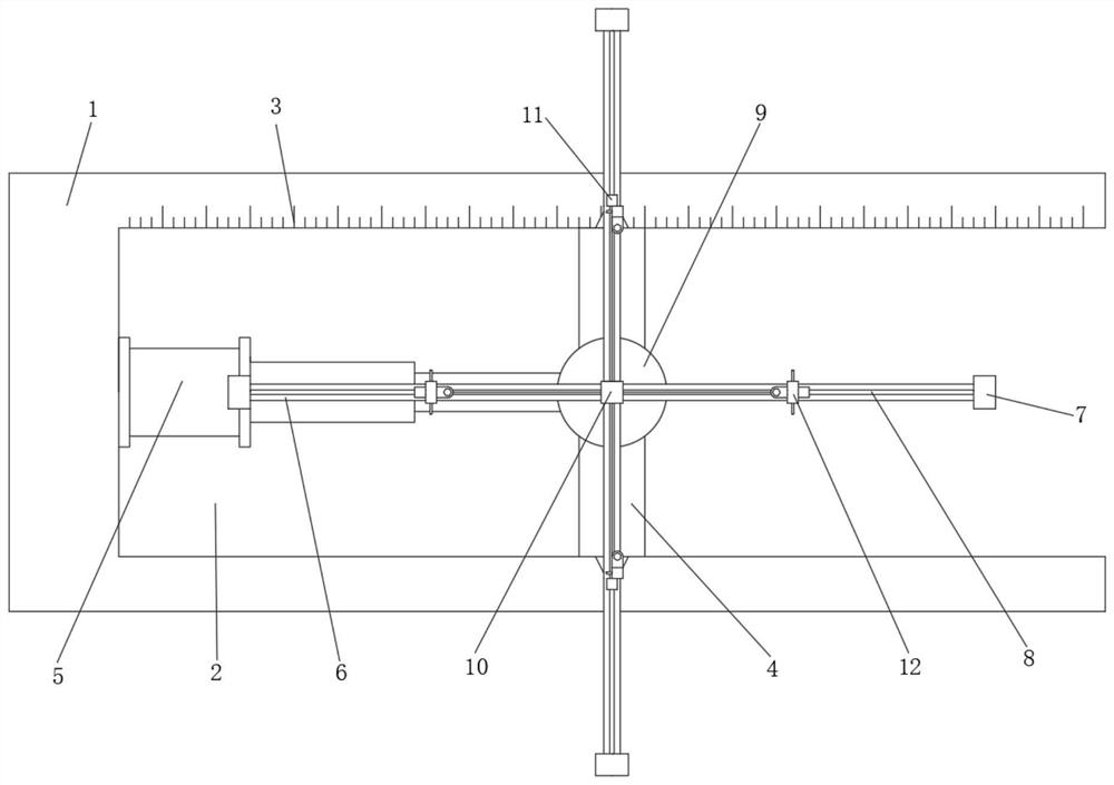 Plate-shaped workpiece tool fixing clamp with original point positioning function and positioning method of plate tool fixing clamp