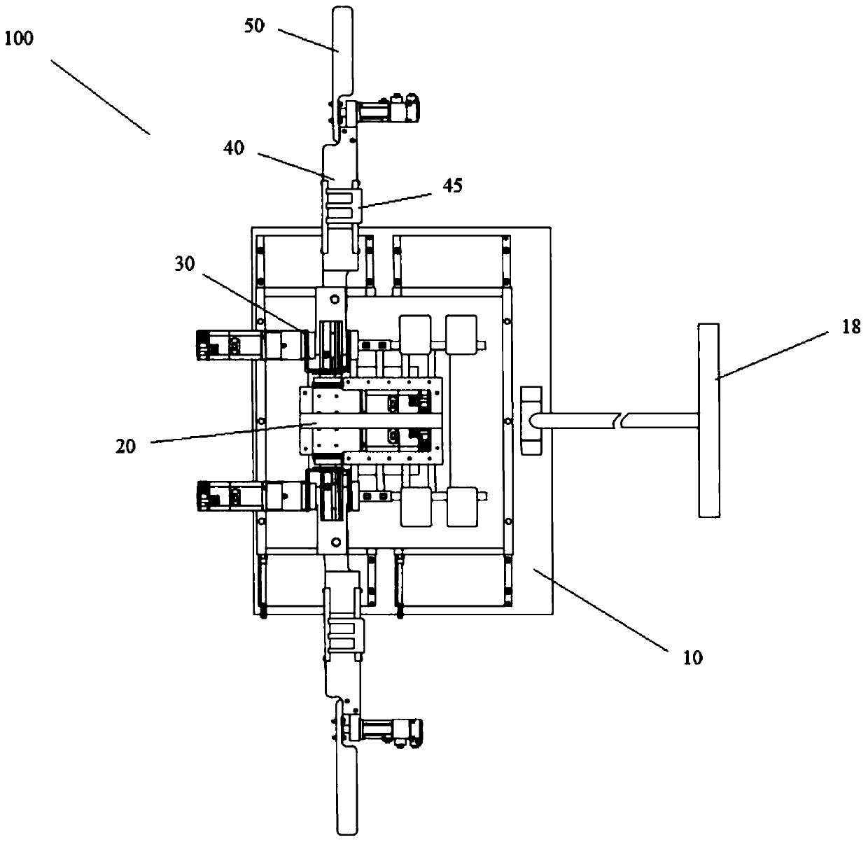 Wing simulation test bench driven by linear motor