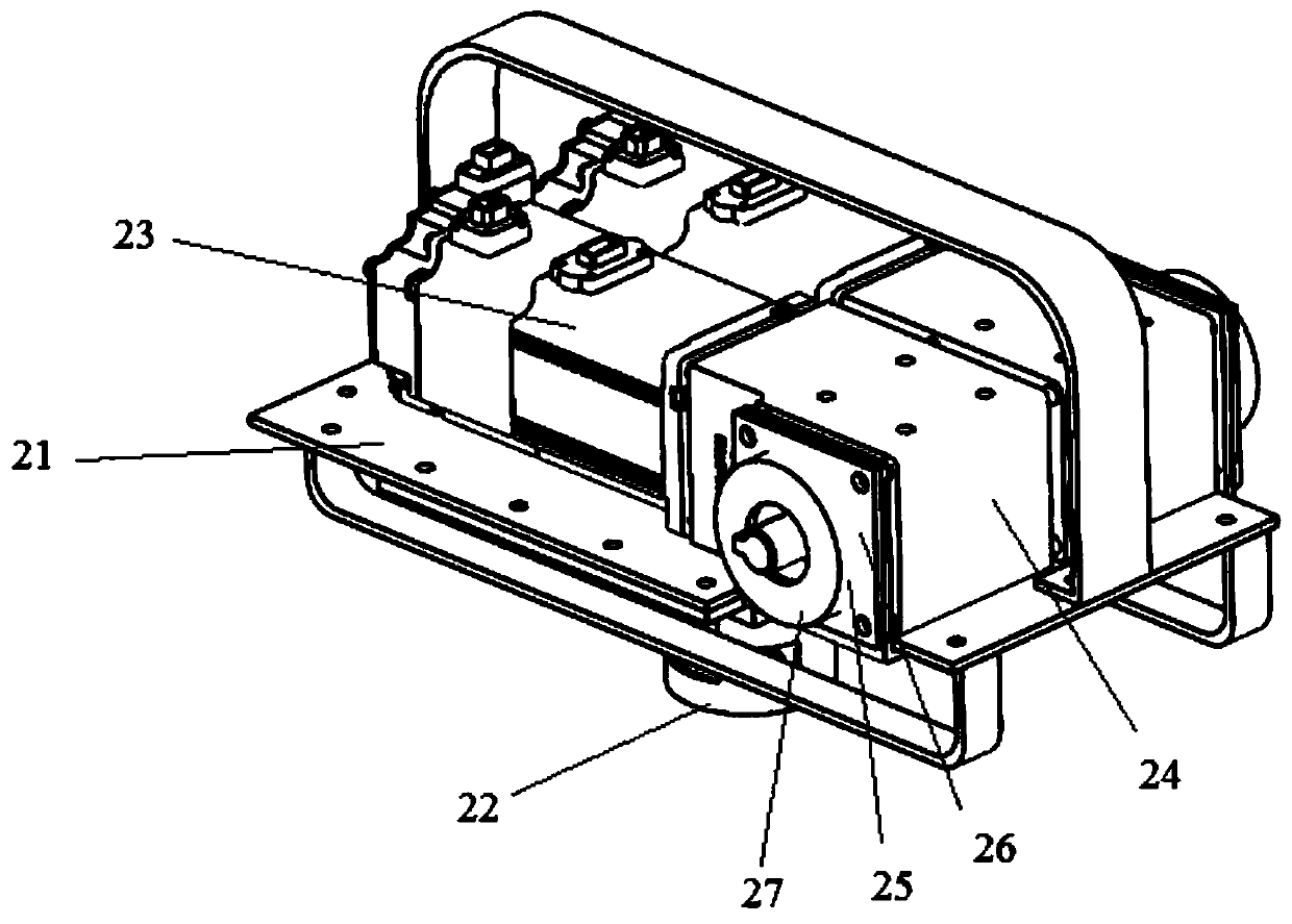 Wing simulation test bench driven by linear motor