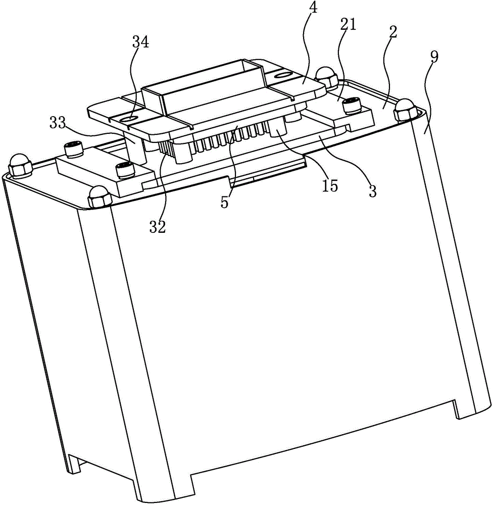 Tissue chip receptor blank wax block preparation device and using method thereof