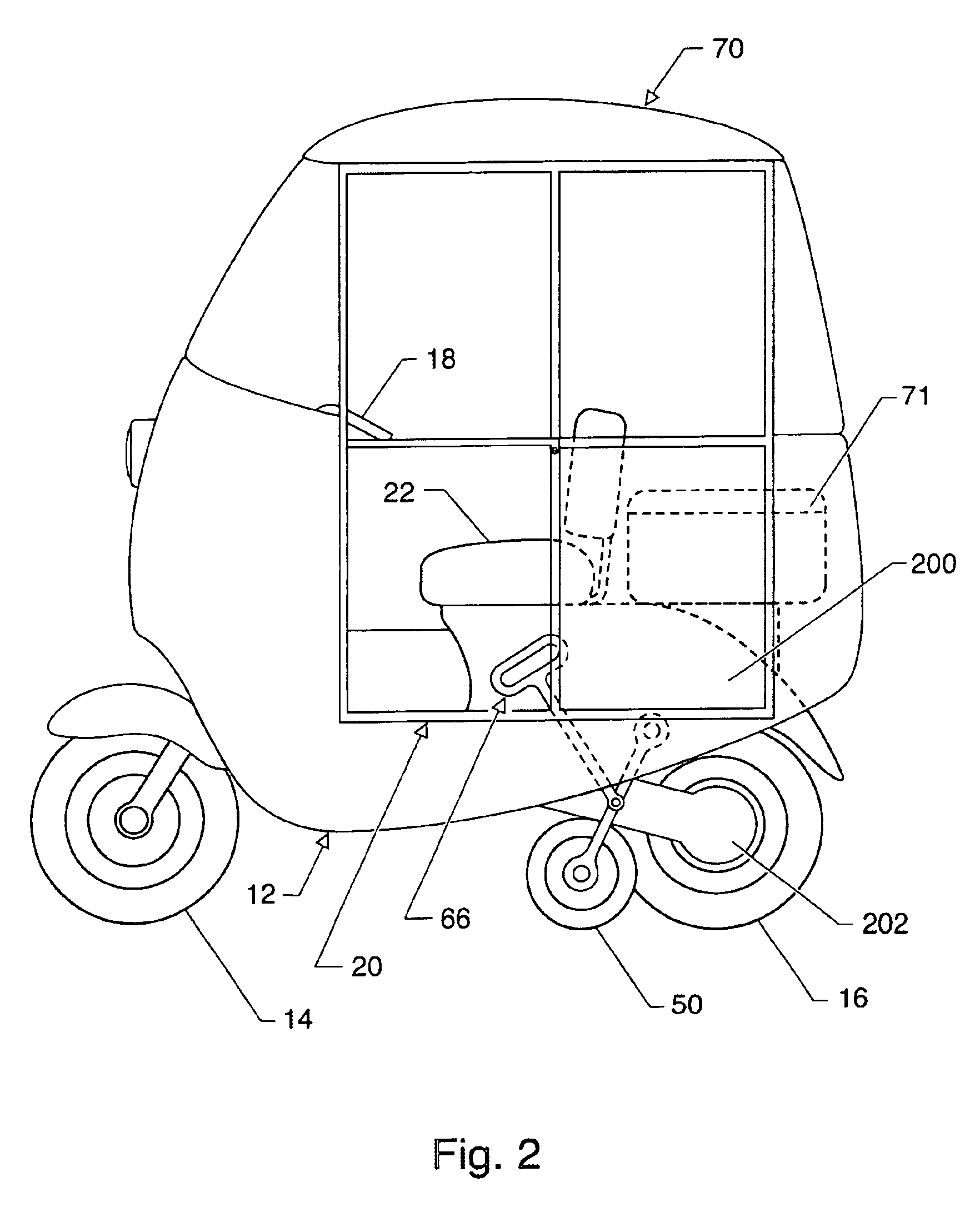 Vehicle of novel configuration and operation