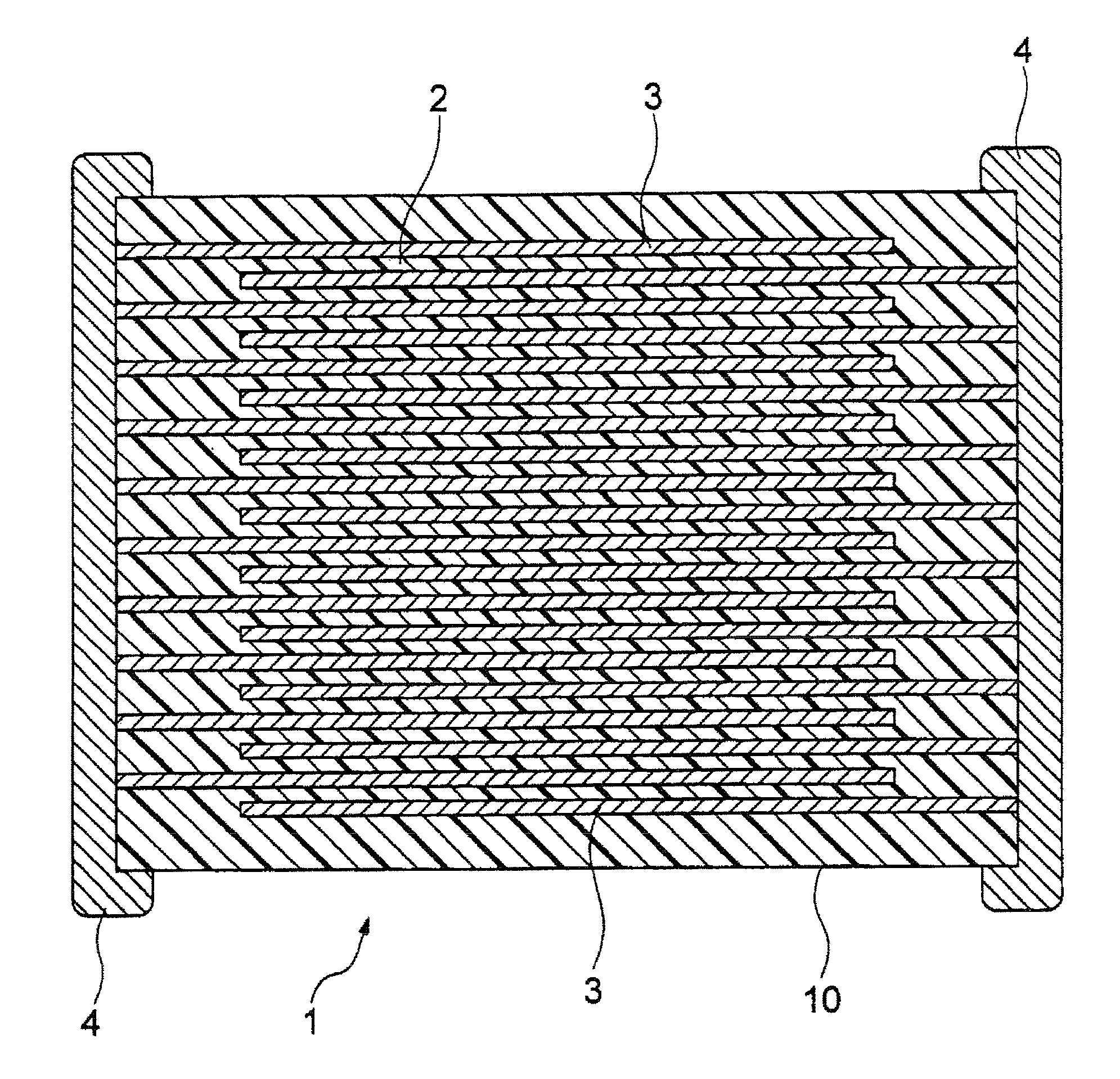 Lead and cadmium free, low temperature fired X7R dielectric ceramic composition and method of making