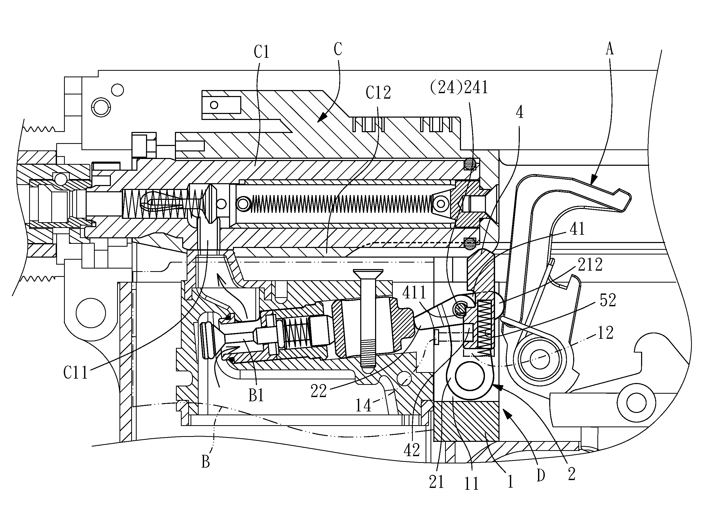 Gas intake control mechanism for toy gun