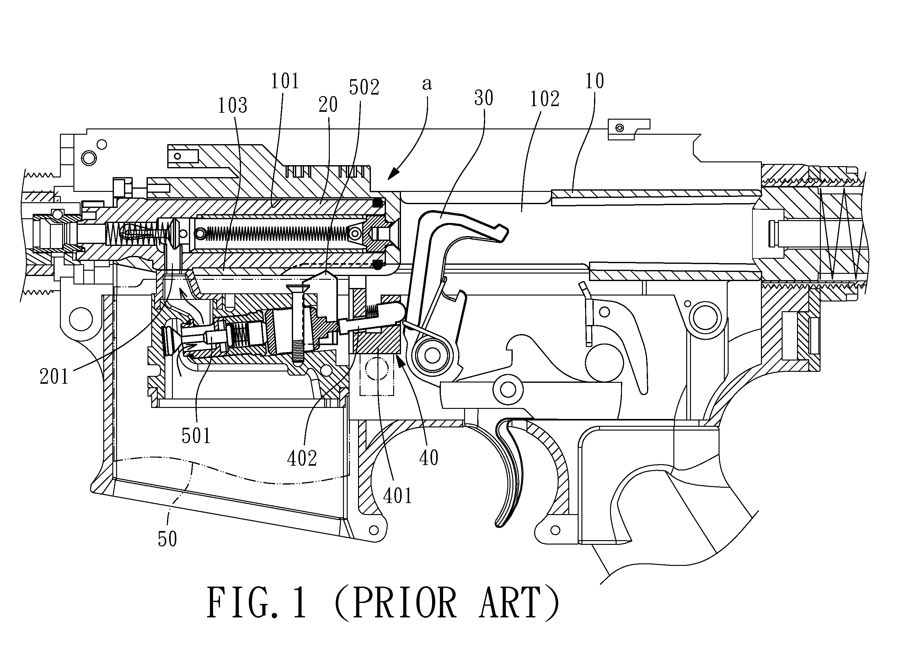 Gas intake control mechanism for toy gun