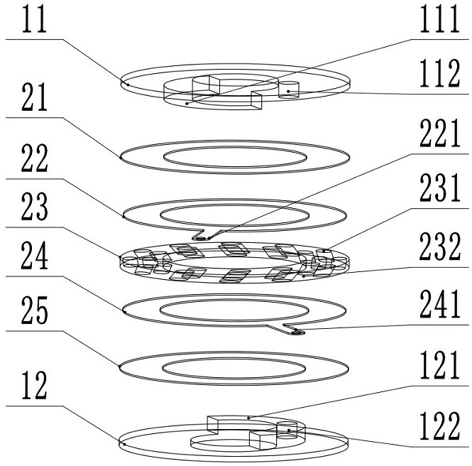 Manufacturing and application method of piezoelectric intelligent gasket embedded with inclined fibers