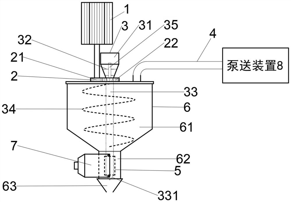 Device for preparing 3D printing oriented steel fiber reinforced cement-based composite material