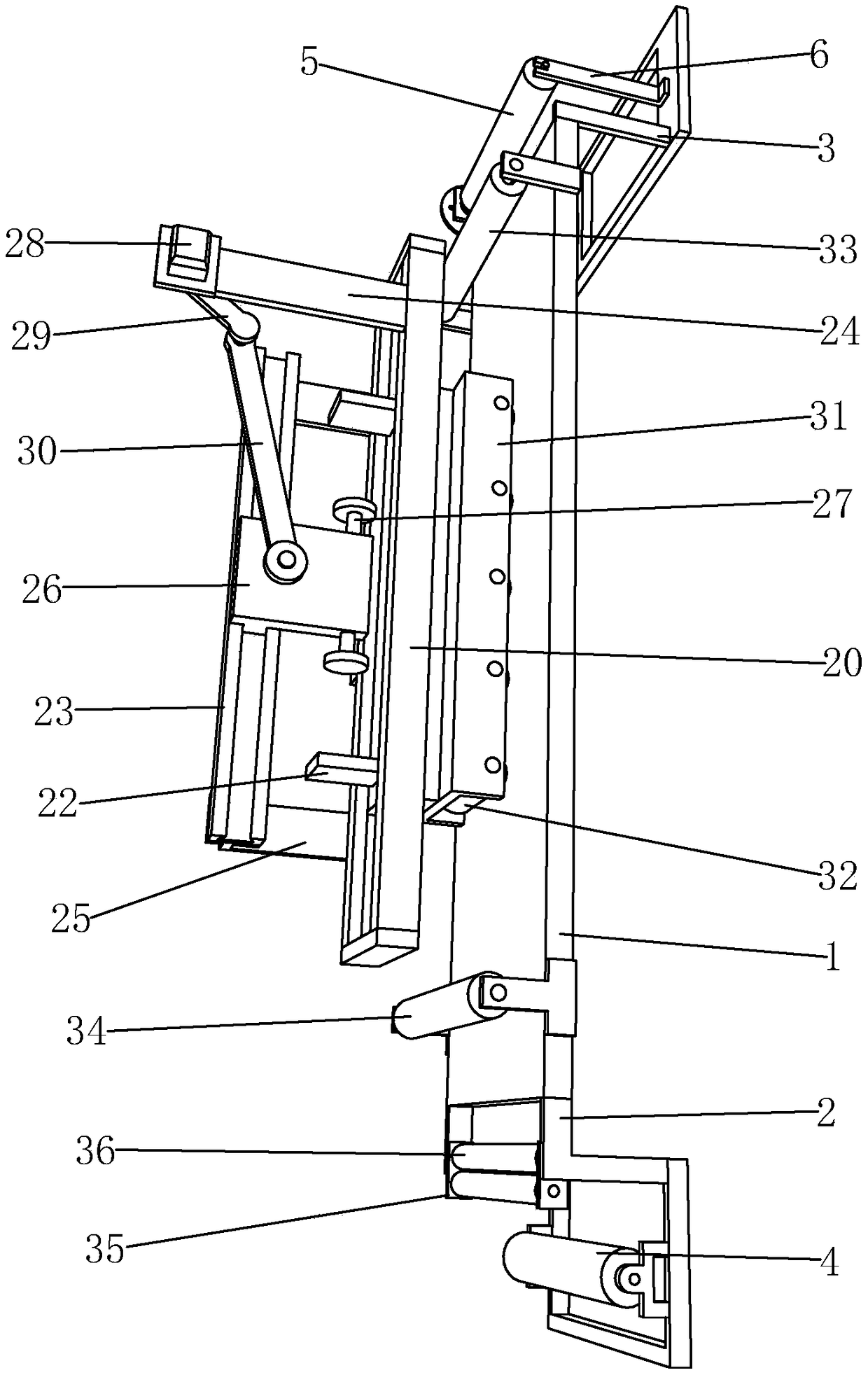 Textile fabric leveling device