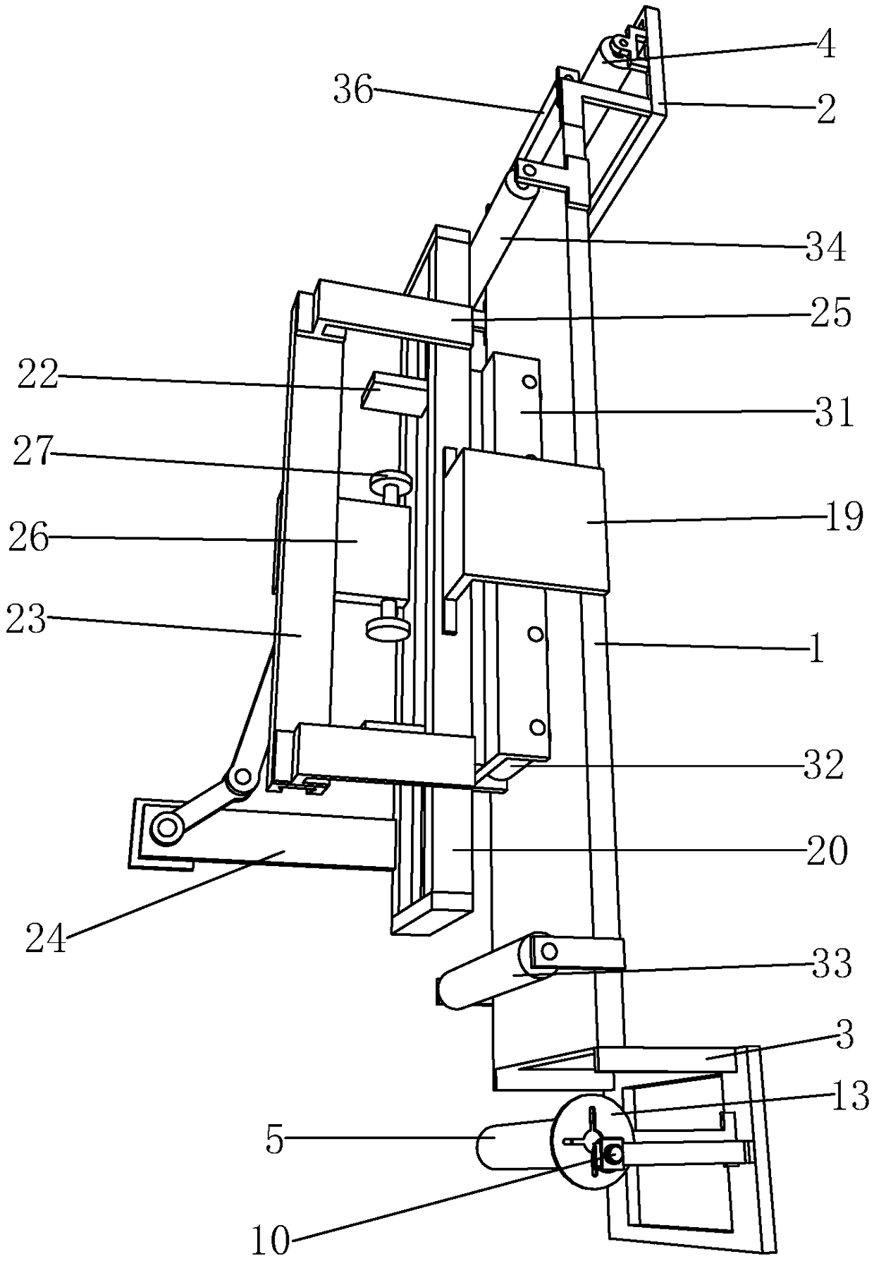 Textile fabric leveling device