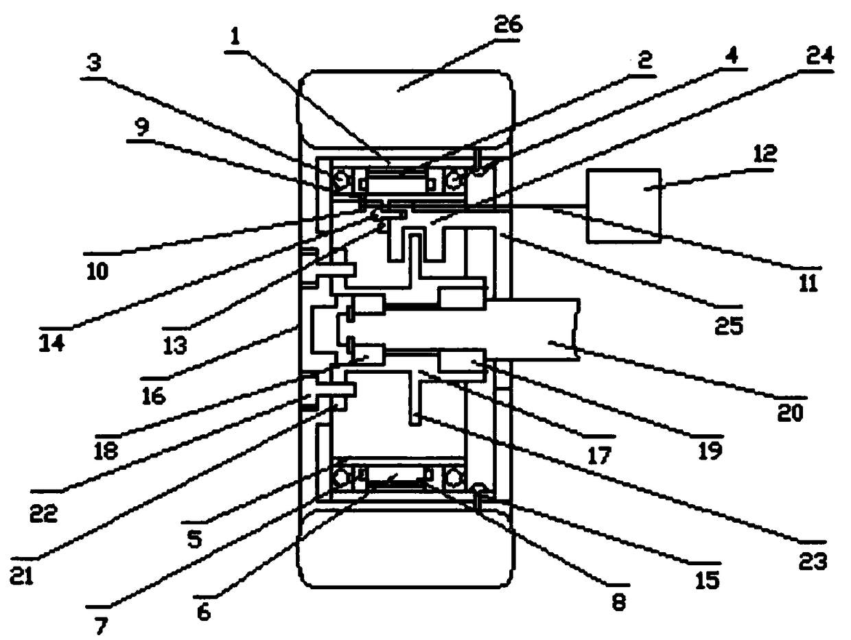 Brushless wheel hub motor used for new energy automobile